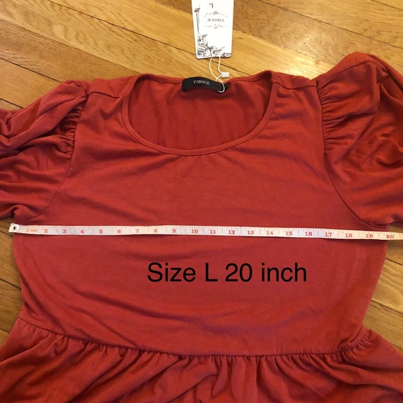 NWTSwing Dress with Pockets( Rust Red ) - Picture 11 of 12